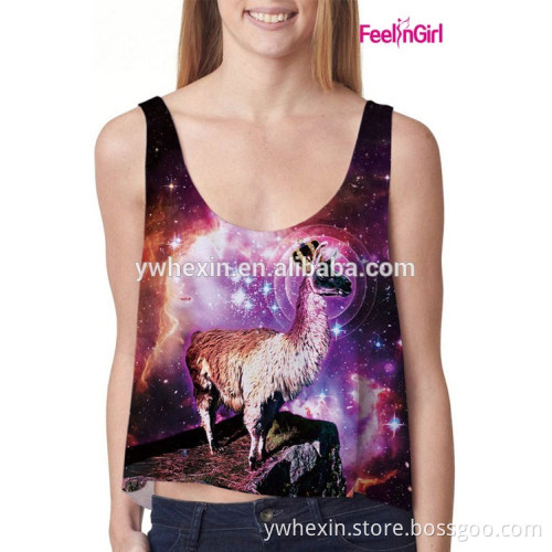 New Style Womens Wholesale Colorful Print Tank Tops